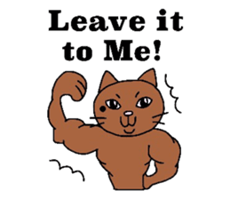 The cats with a mole on their face sticker #3748431