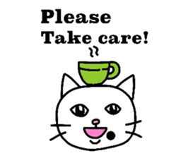 The cats with a mole on their face sticker #3748433