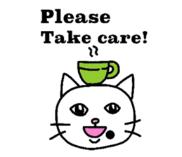 The cats with a mole on their face sticker #3748433