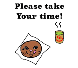 The cats with a mole on their face sticker #3748434