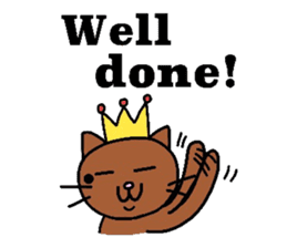 The cats with a mole on their face sticker #3748437