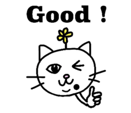 The cats with a mole on their face sticker #3748438