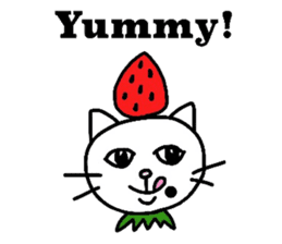 The cats with a mole on their face sticker #3748441