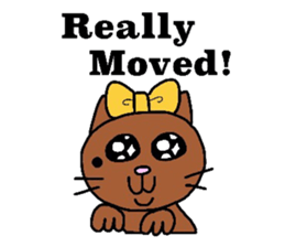 The cats with a mole on their face sticker #3748442