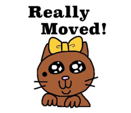 The cats with a mole on their face sticker #3748442