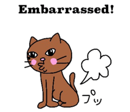 The cats with a mole on their face sticker #3748446