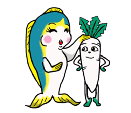 Of yellowtail radish Britney Daichan sticker #3749087