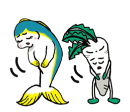 Of yellowtail radish Britney Daichan sticker #3749090