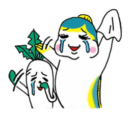 Of yellowtail radish Britney Daichan sticker #3749093