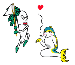 Of yellowtail radish Britney Daichan sticker #3749098