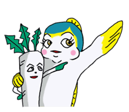 Of yellowtail radish Britney Daichan sticker #3749101