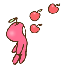 Apple girl's cute life sticker #3751696