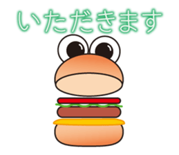 One day of a hamburger sticker #3752168