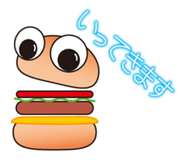 One day of a hamburger sticker #3752170
