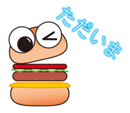 One day of a hamburger sticker #3752172