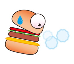 One day of a hamburger sticker #3752191