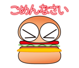 One day of a hamburger sticker #3752193