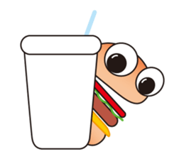 One day of a hamburger sticker #3752203