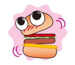 One day of a hamburger sticker #3752204