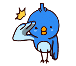 Blue chick sticker #3752771