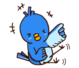 Blue chick sticker #3752773