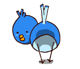 Blue chick sticker #3752776