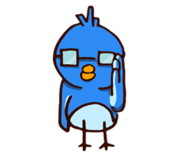 Blue chick sticker #3752778