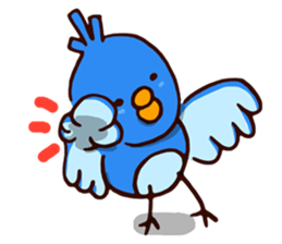 Blue chick sticker #3752780