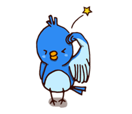 Blue chick sticker #3752781