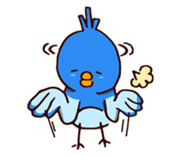 Blue chick sticker #3752784