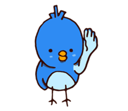 Blue chick sticker #3752791