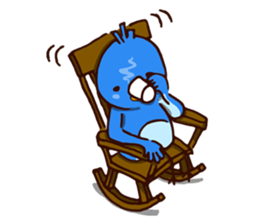 Blue chick sticker #3752800