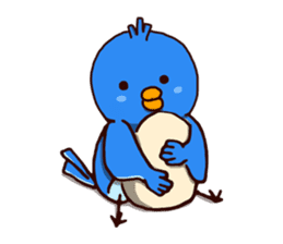 Blue chick sticker #3752804