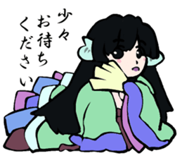 Twelve-layered ceremonial kimono sticker #3753051