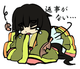 Twelve-layered ceremonial kimono sticker #3753059