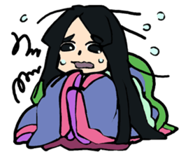 Twelve-layered ceremonial kimono sticker #3753068