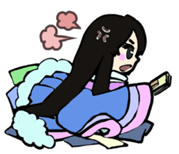 Twelve-layered ceremonial kimono sticker #3753069