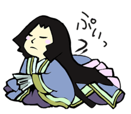 Twelve-layered ceremonial kimono sticker #3753072