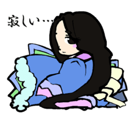 Twelve-layered ceremonial kimono sticker #3753074