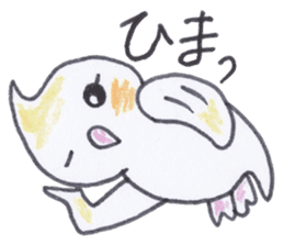Cute chatting Cockatiel-chan sticker #3753438