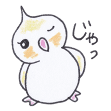 Cute chatting Cockatiel-chan sticker #3753445