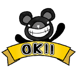 Black Animal's Party sticker #3754581