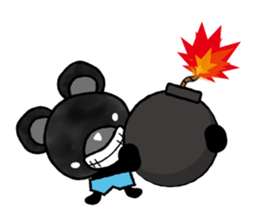 Black Animal's Party sticker #3754583