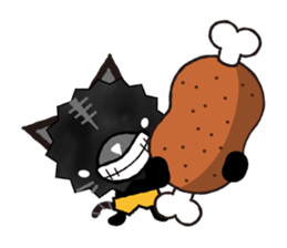 Black Animal's Party sticker #3754584