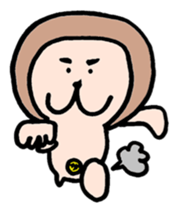 Alien from monkey planet sticker #3754697
