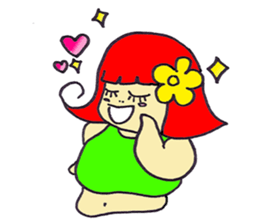 GubGib Fat Girl By THANPH sticker #3755110