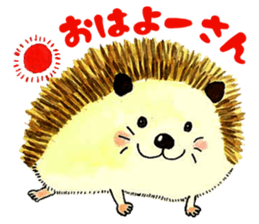 The hedgehog and the hamster sticker #3755167