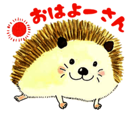 The hedgehog and the hamster sticker #3755167