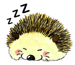 The hedgehog and the hamster sticker #3755168