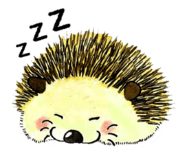 The hedgehog and the hamster sticker #3755168